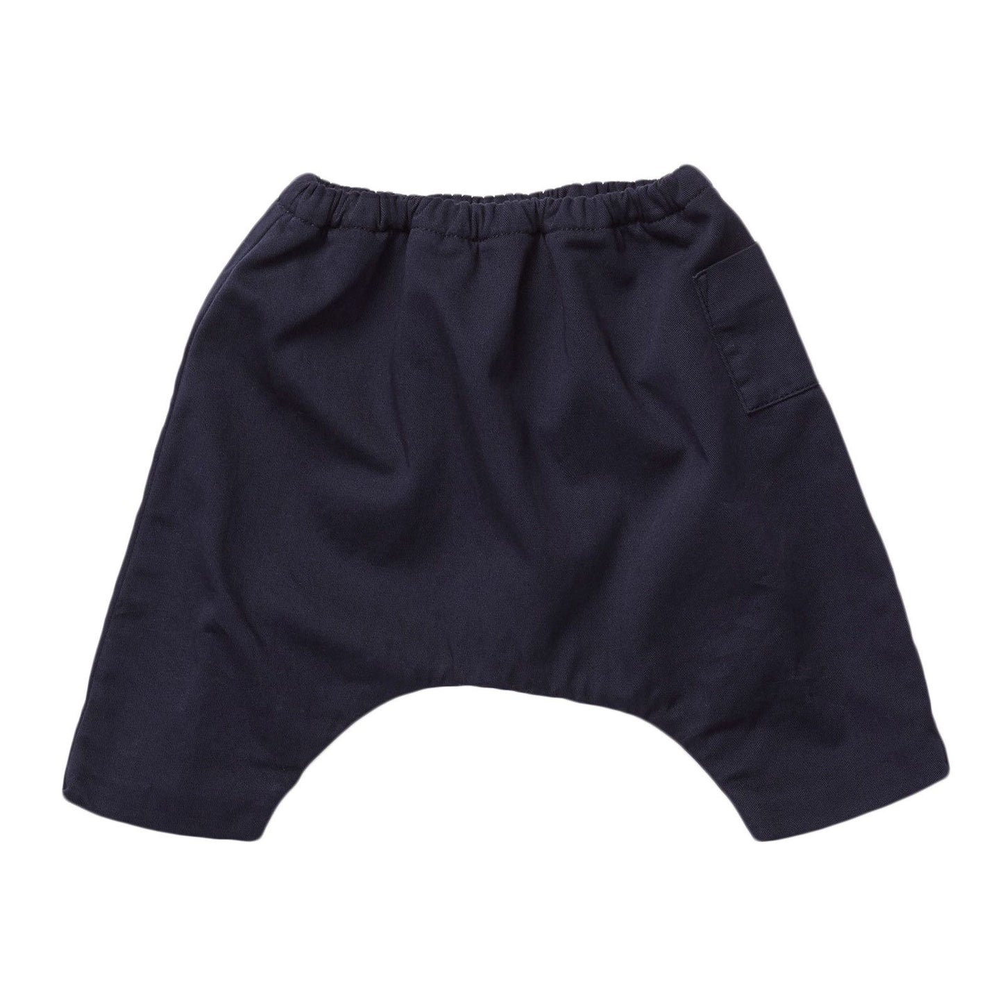 Baby Black Cotton Elasticated Waist Trousers