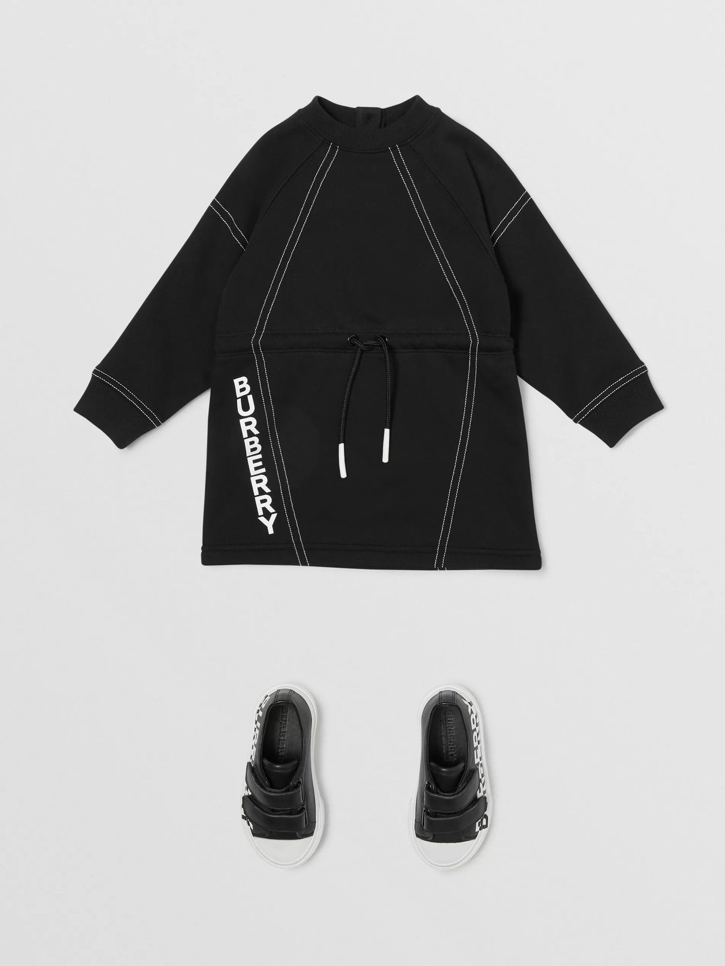Girls Black Cotton Dress