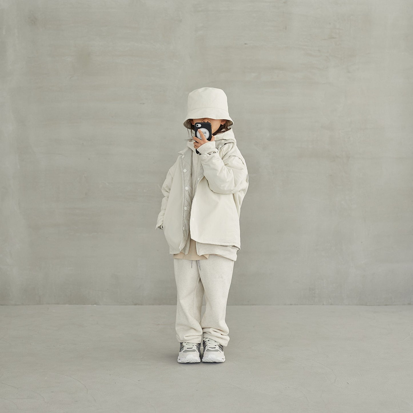 儿童白色双面夹克