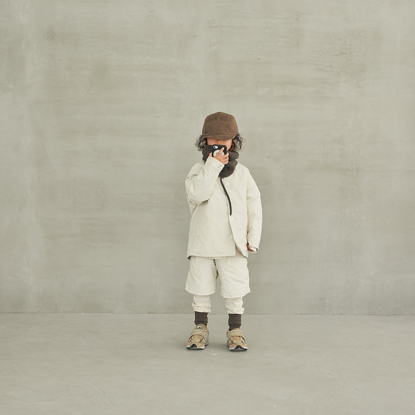 儿童白色双面夹克