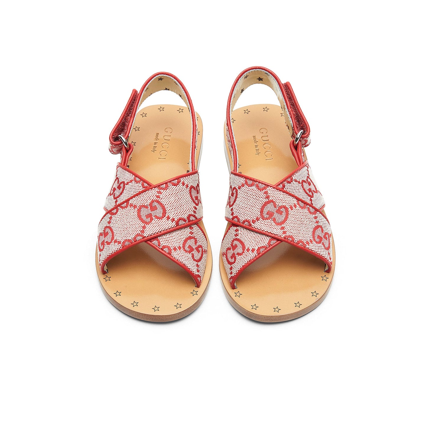 Girls Red Logo Sandals