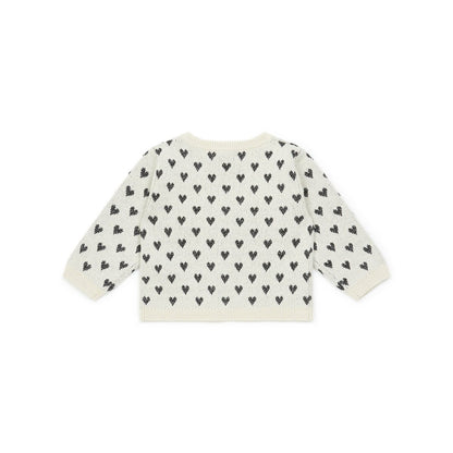 Baby Girls Ecru Coeur Cardigan
