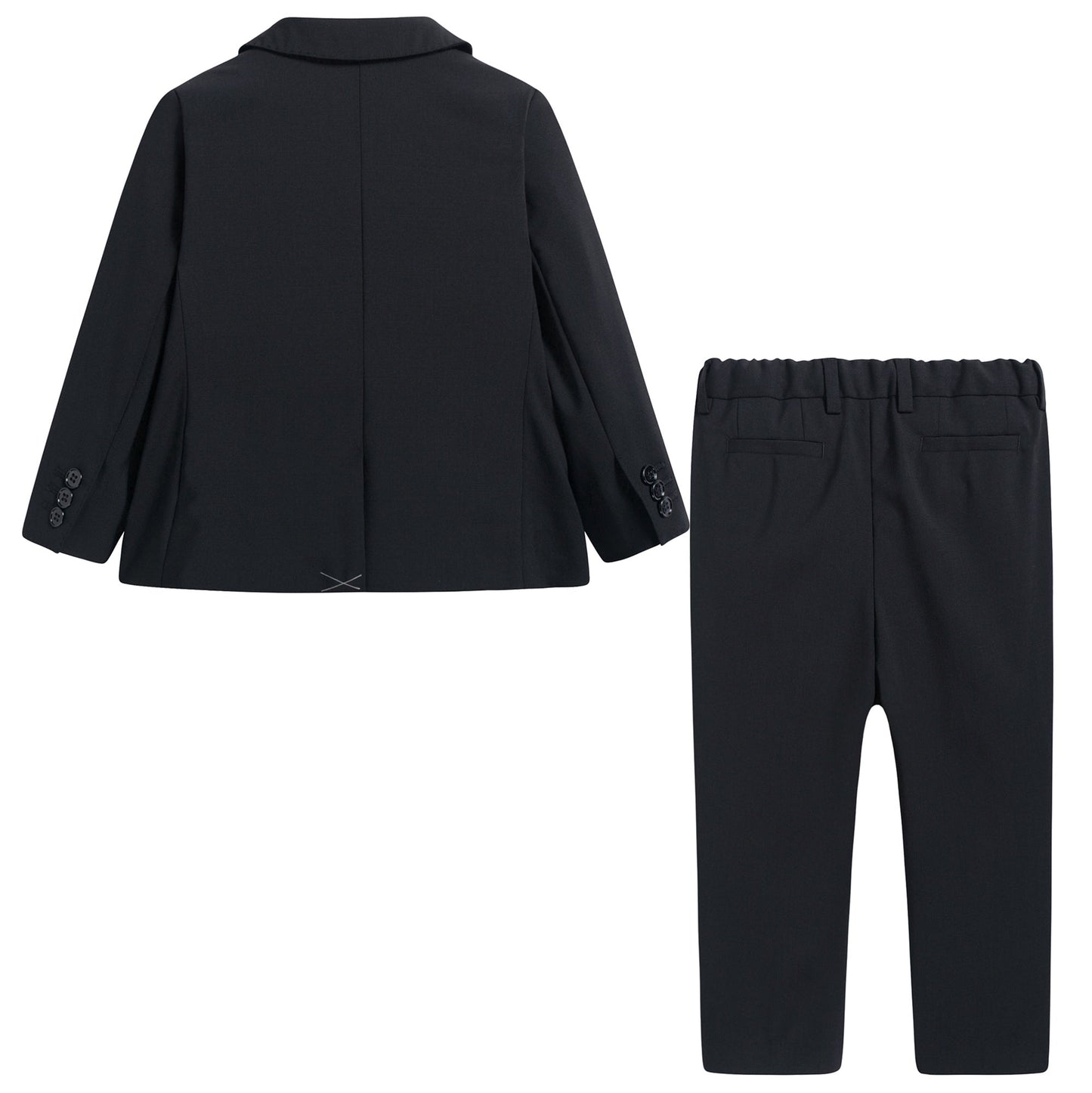 Baby Boys Black Wool Tuxedo