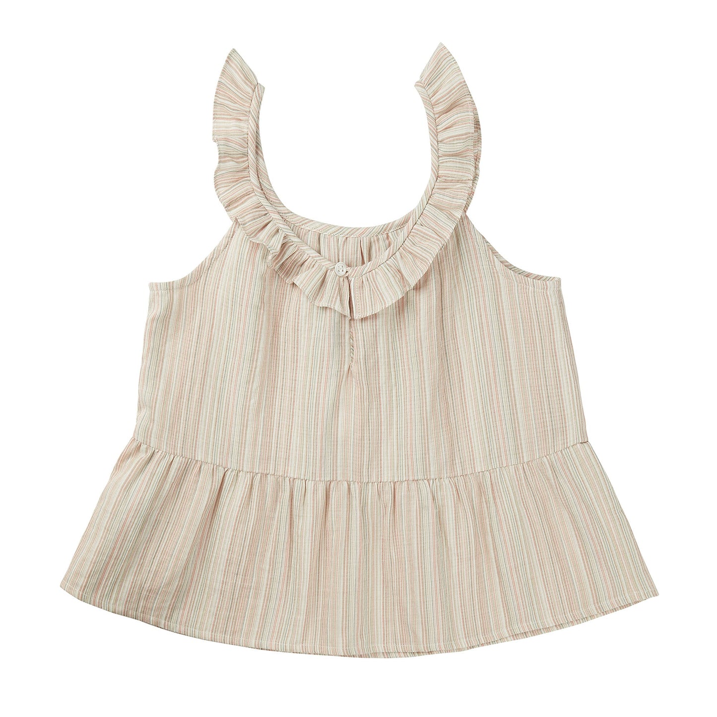 女童珊瑚色条纹上衣