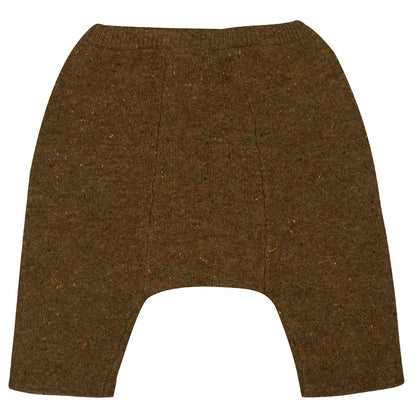 Baby Brown Wool Knitted Bow Trims Trousers