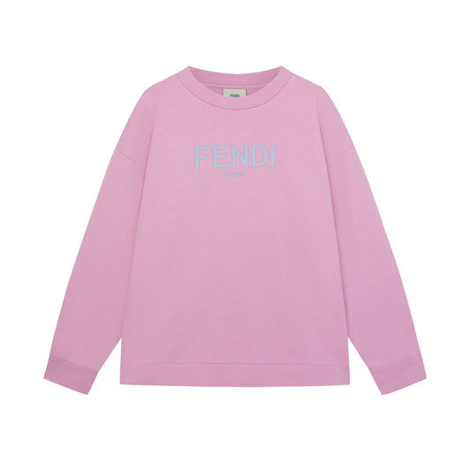 女童粉色Logo棉卫衣