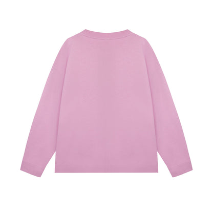 女童粉色Logo棉卫衣