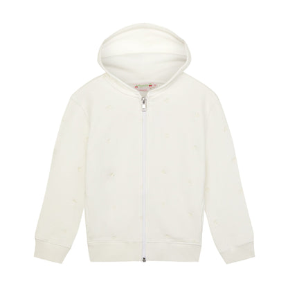 女士白色拉链上衣