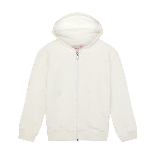 女士白色拉链上衣