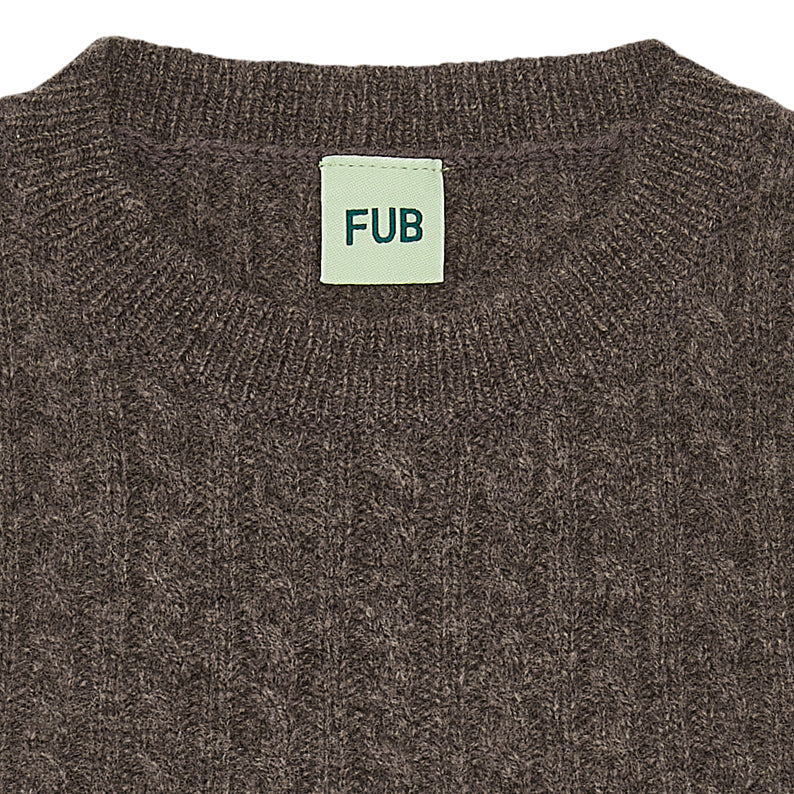 儿童棕色羊毛背心