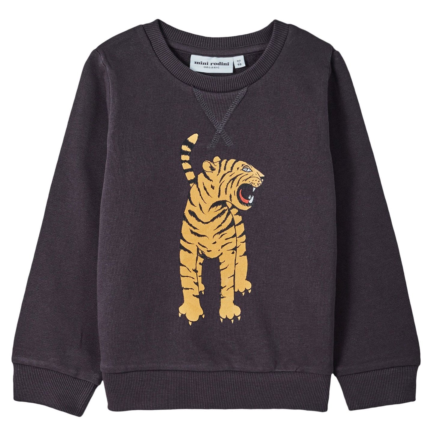 Boys&Girls Dark Grey Bengal Tiger Printed Sweatshirt