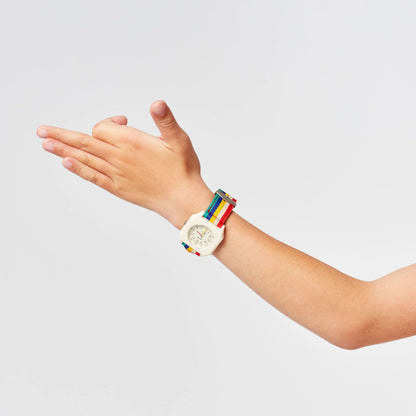 儿童彩色条纹手表