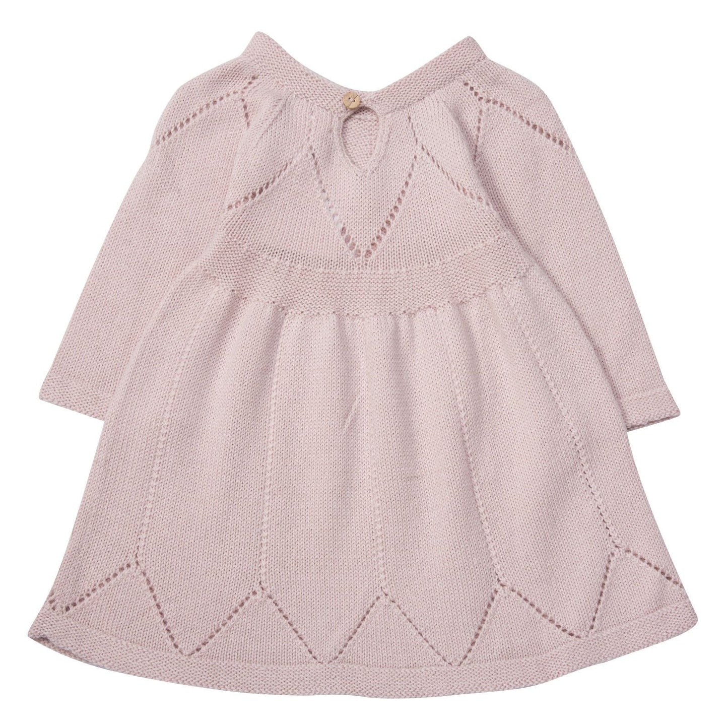 Baby Girls Light Pink Alpaga Wool Ivy Dress