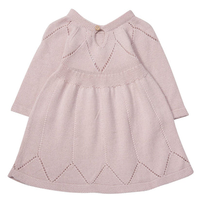Baby Girls Light Pink Alpaga Wool Ivy Dress