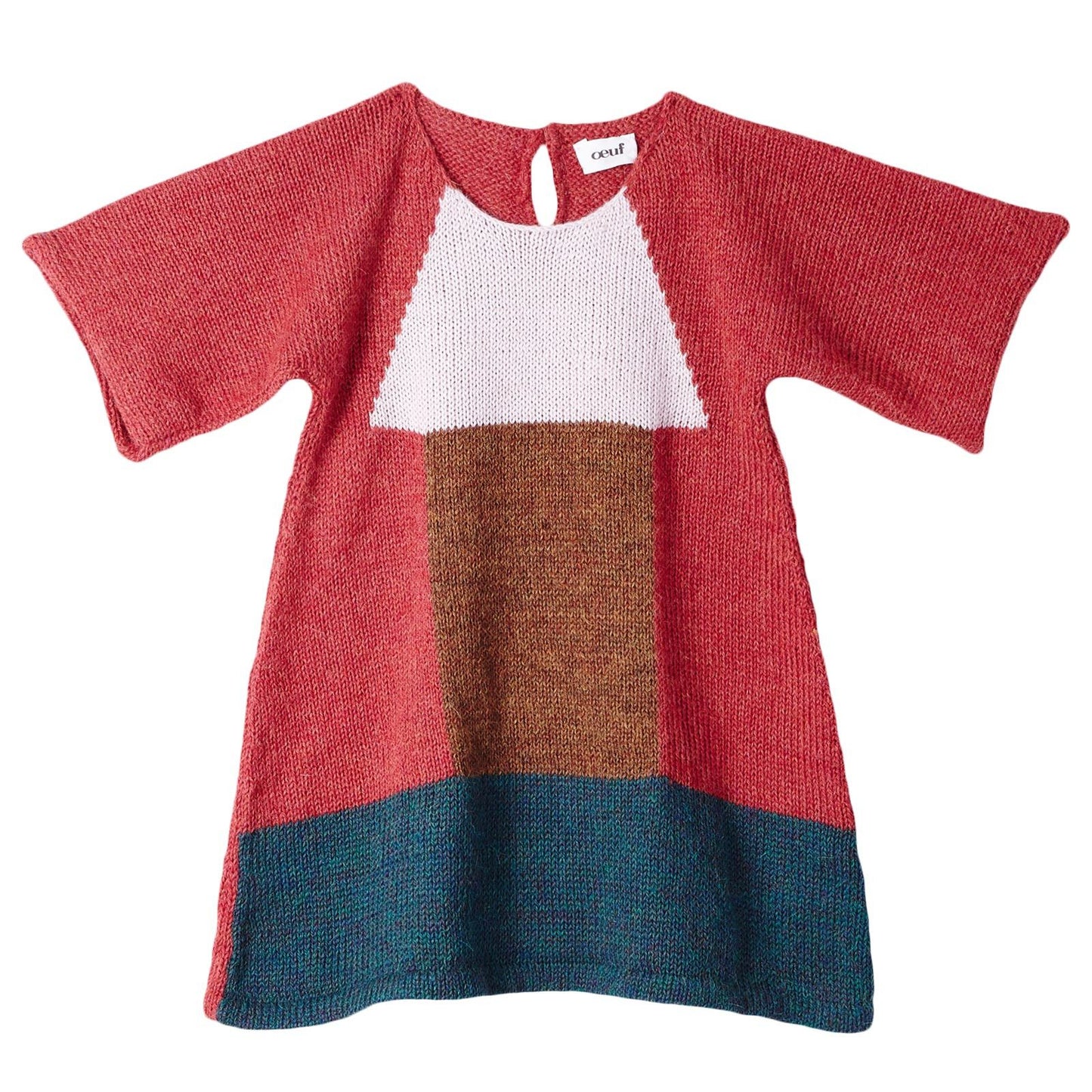 Baby Girls Red Alpaga Wool Zoe Dress
