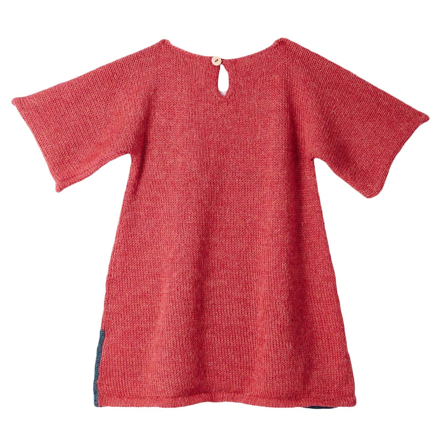 Baby Girls Red Alpaga Wool Zoe Dress