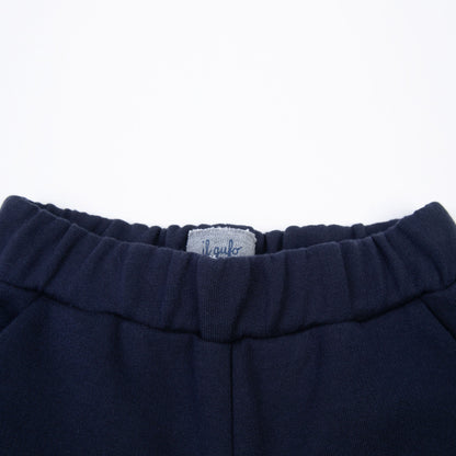 儿童藏青色棉长裤