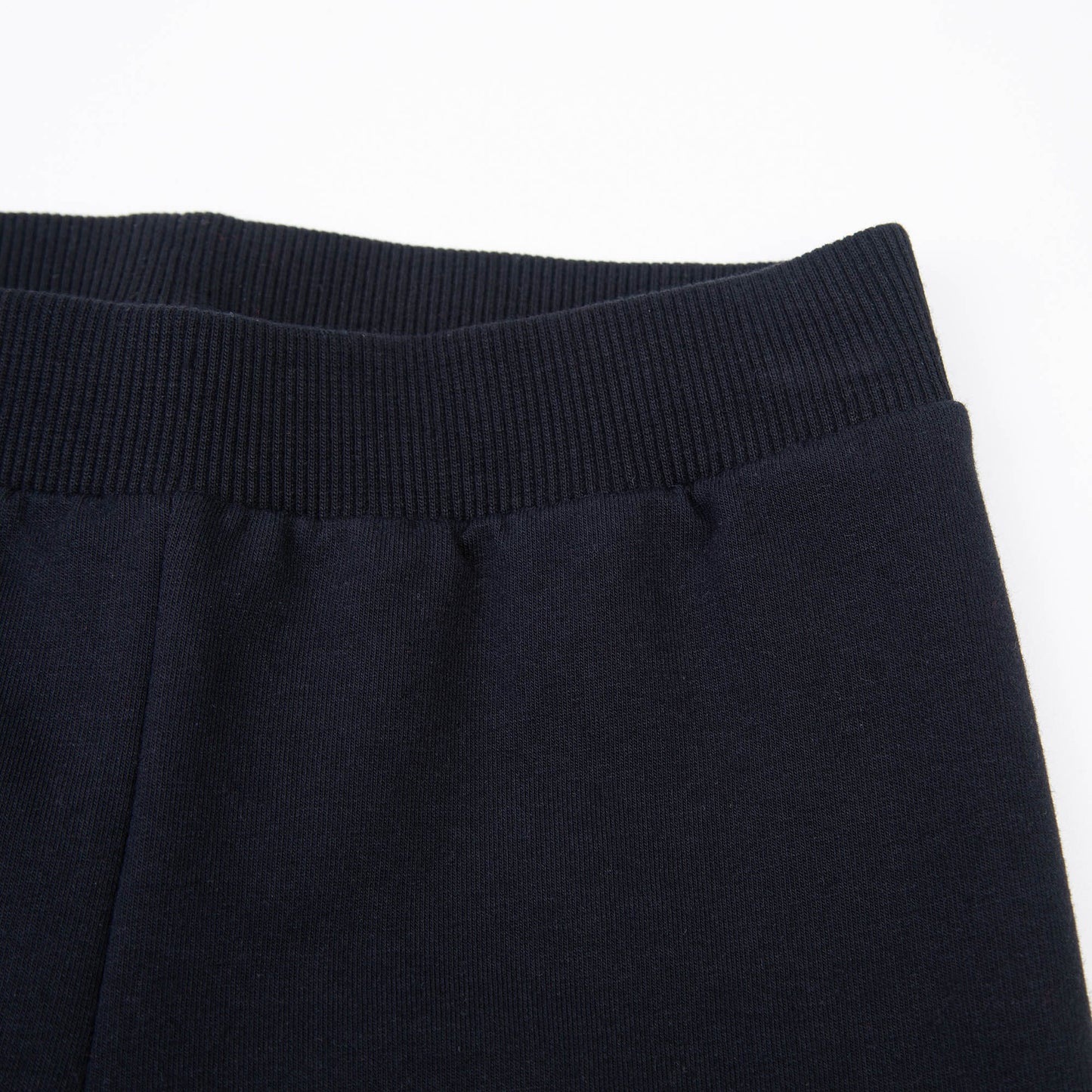 婴儿黑色Logo棉长裤