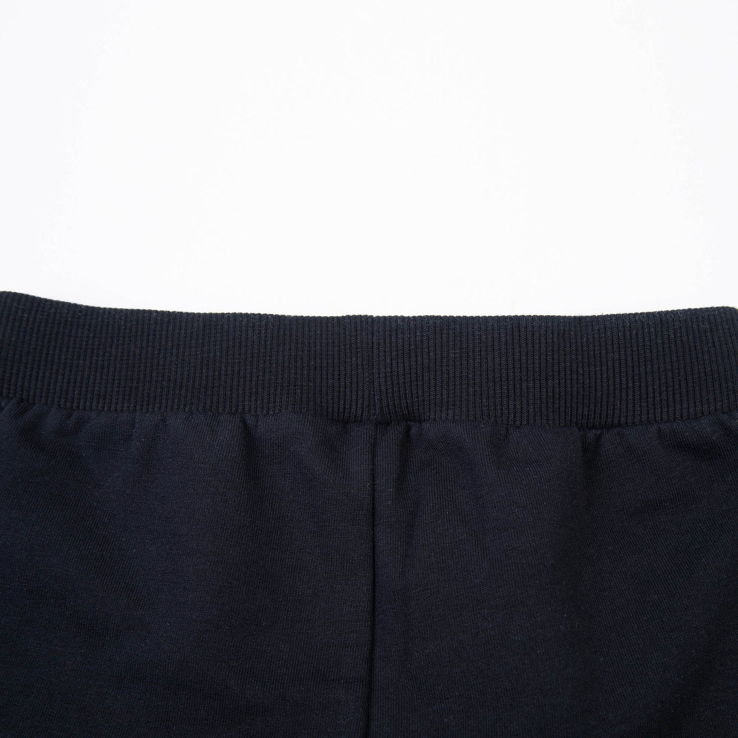 婴儿黑色Logo棉长裤