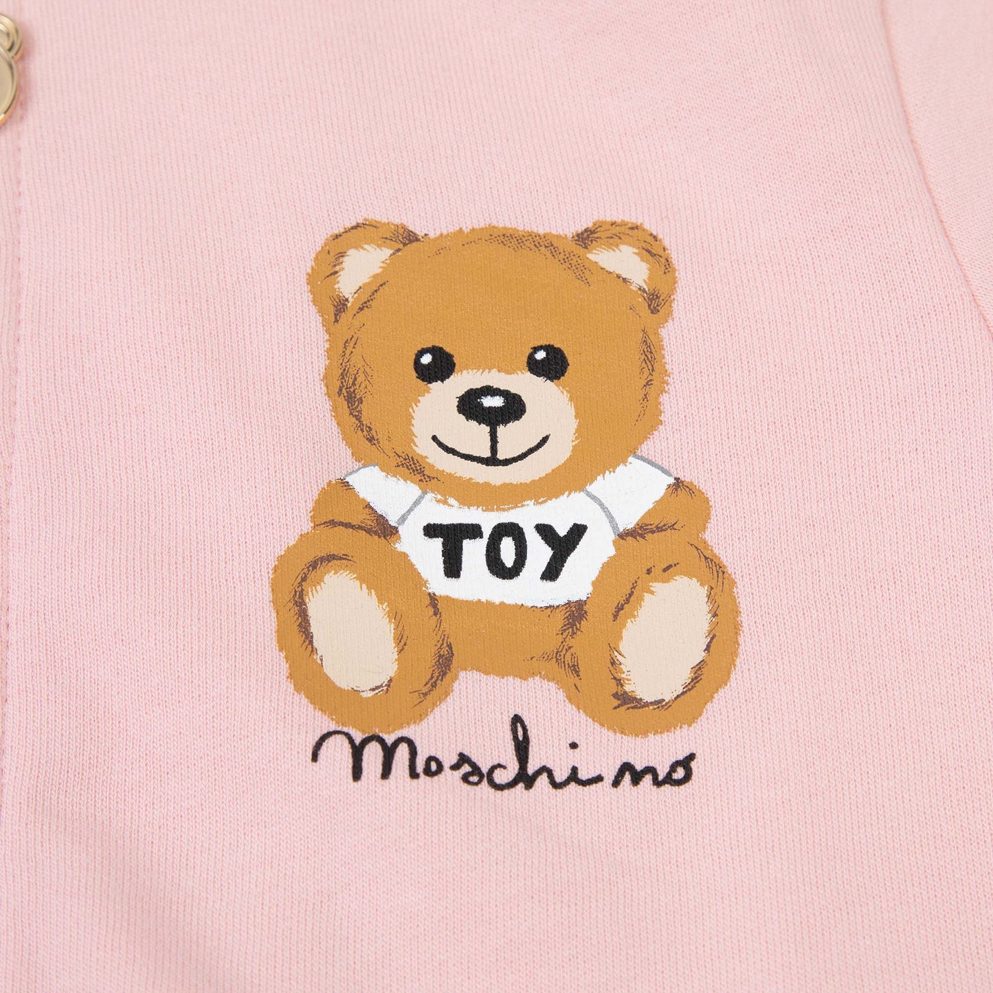 婴儿粉色拉链上衣