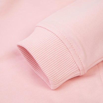 婴儿粉色拉链上衣