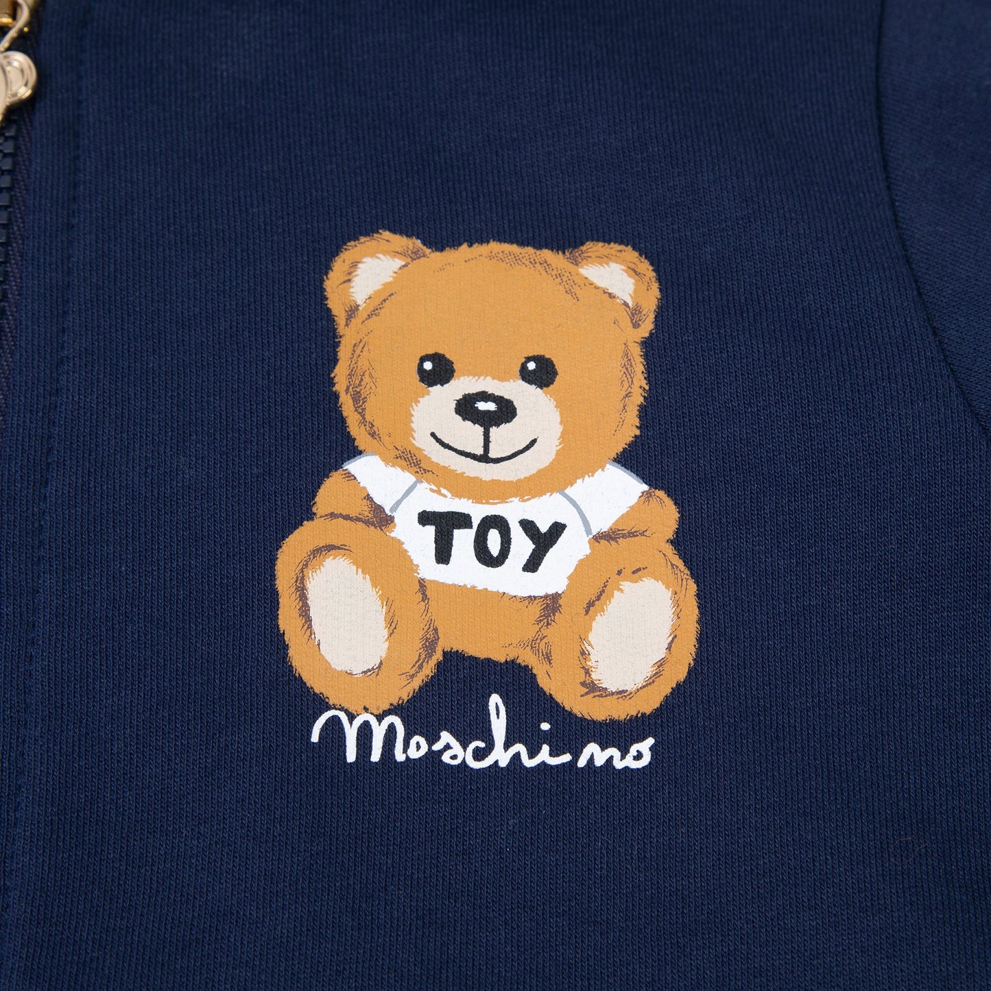 婴儿藏青色拉链上衣