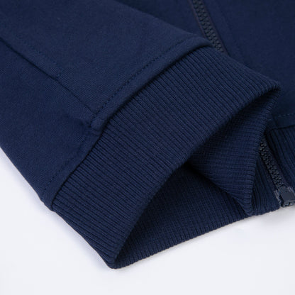 婴儿藏青色拉链上衣