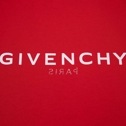 男童红色Logo棉卫衣