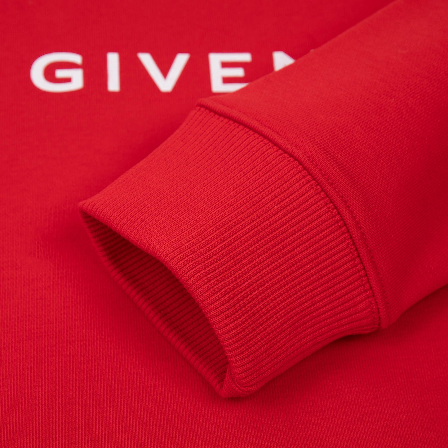 男童红色Logo棉卫衣