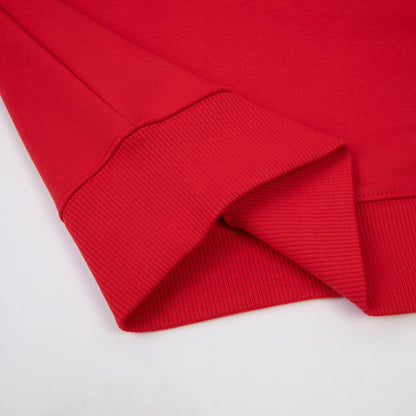 男童红色Logo棉卫衣