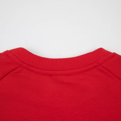 男童红色Logo棉卫衣