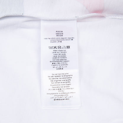 男童白色印花棉T恤