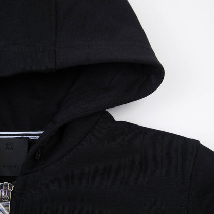 儿童黑色拉链上衣