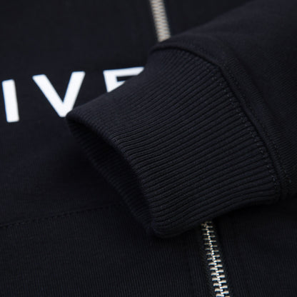 儿童黑色拉链上衣