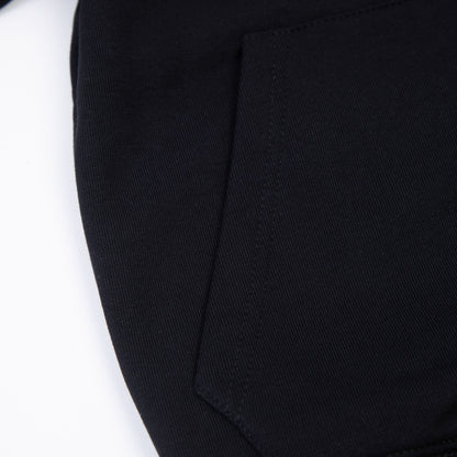 儿童黑色拉链上衣