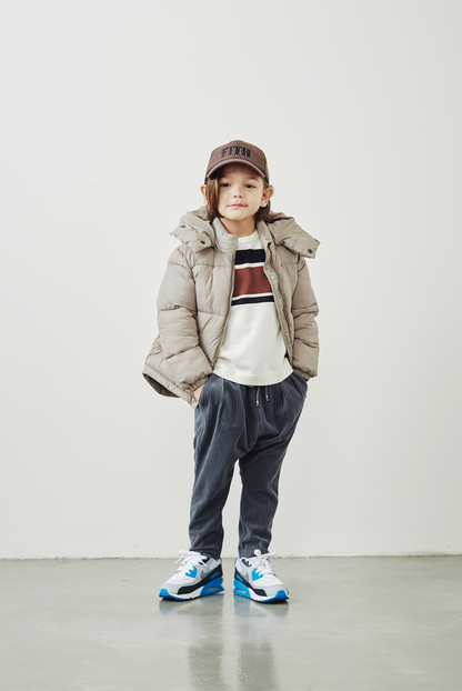 Boys White Stripe Logo T-Shirt