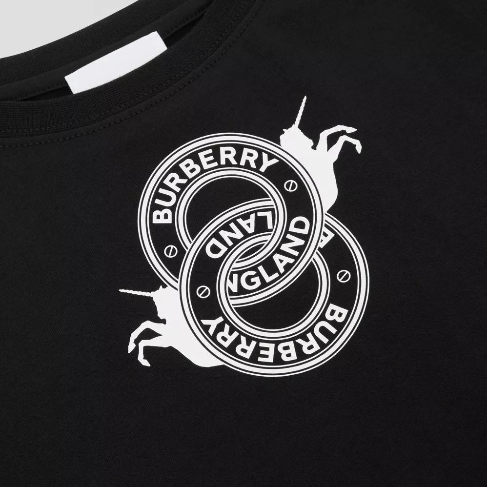 Boy & Girls Black Logo T-Shirt