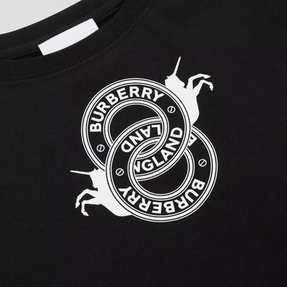 Boy & Girls Black Logo T-Shirt