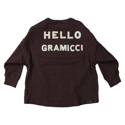 儿童棕色Logo棉T恤