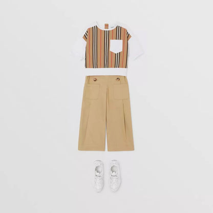 Girls White Cotton Jerseywear