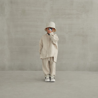 儿童白色棉衬衫