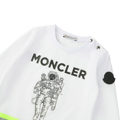 男婴白色Logo棉上衣