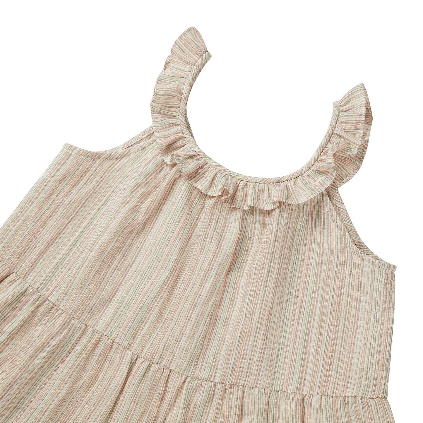 女童珊瑚色条纹上衣