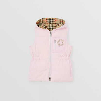 女童粉色棉马甲
