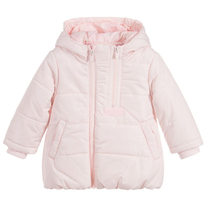 Baby Girls Pink Puffer Jacket