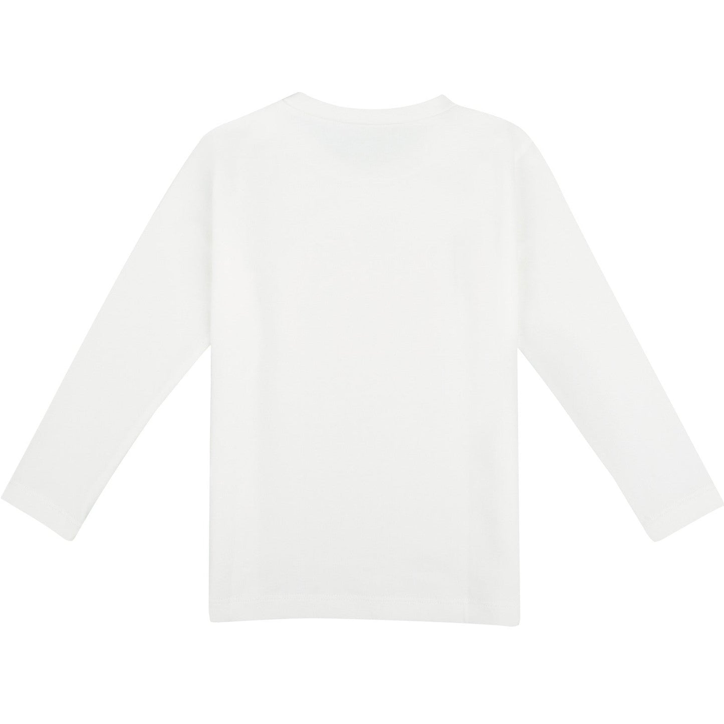 Baby Boys Ivory T-Shirt With Orange Medusa Logo
