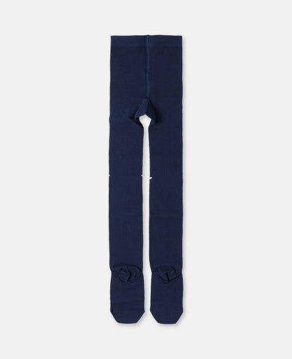 女童蓝色棉连裤袜