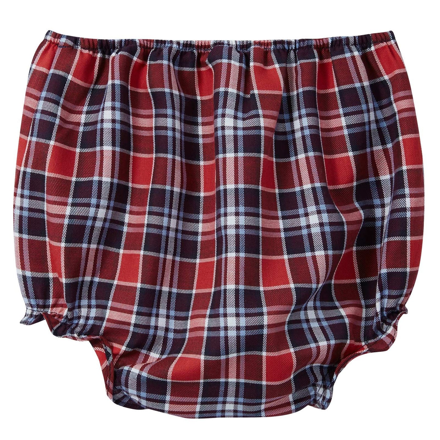 Baby Girls Red Tartan Dress With Bloomers