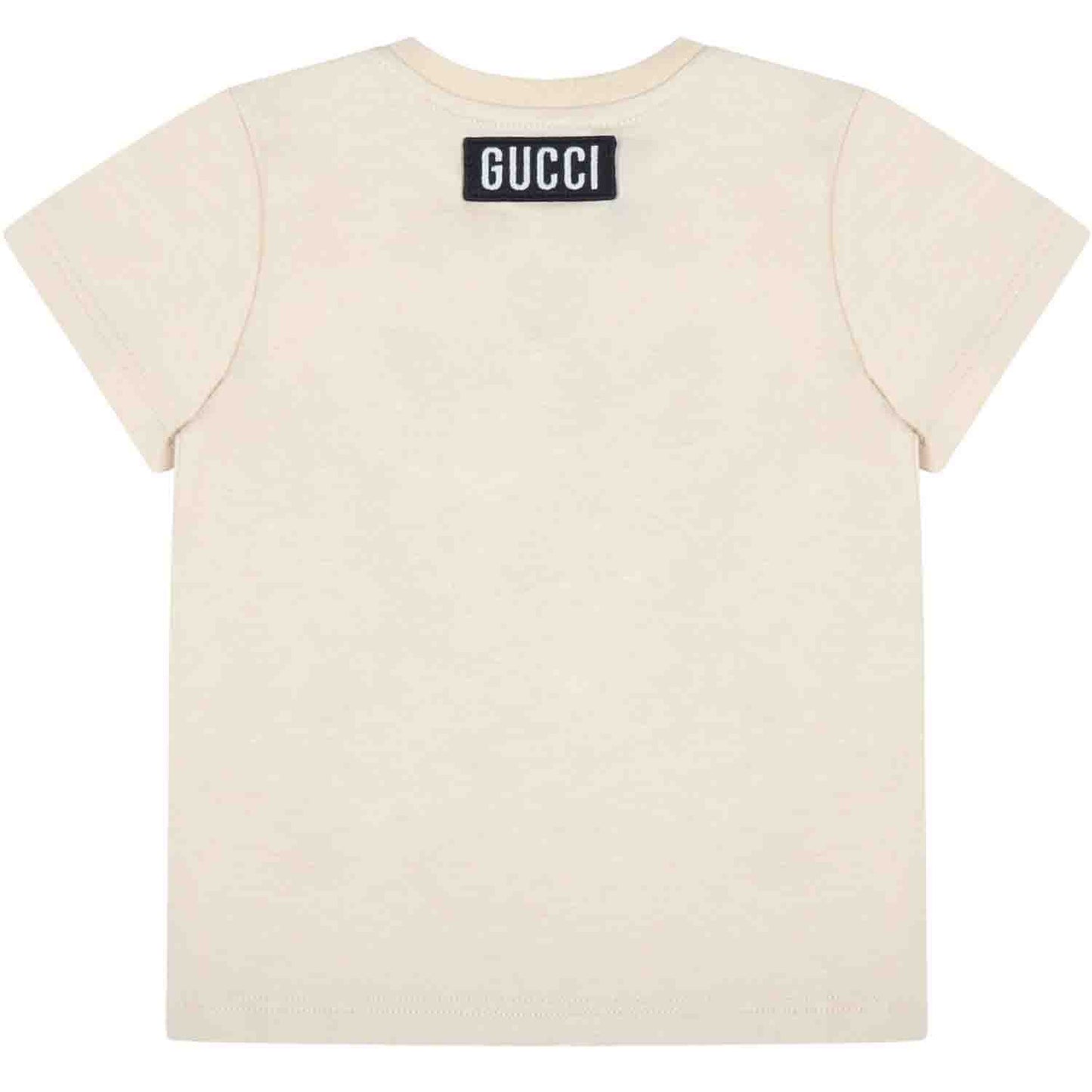 婴儿米色猫咪印花T恤