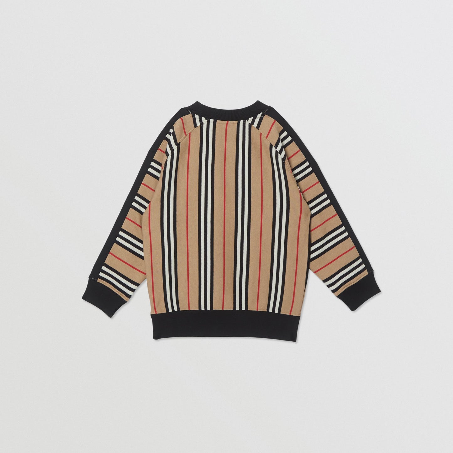 Boys Archive Beige Striped Cotton Sweatshirt